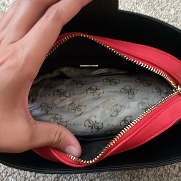 Guess Crossbody Bag | Two Colour Way - Red/Black - Picture 7 of 17